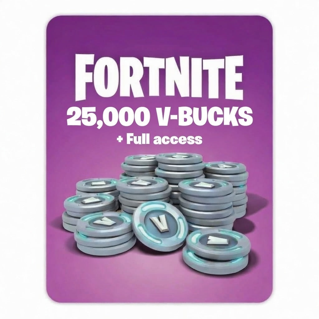 FORTNITE (25,000 V-Bucks + Full Access)