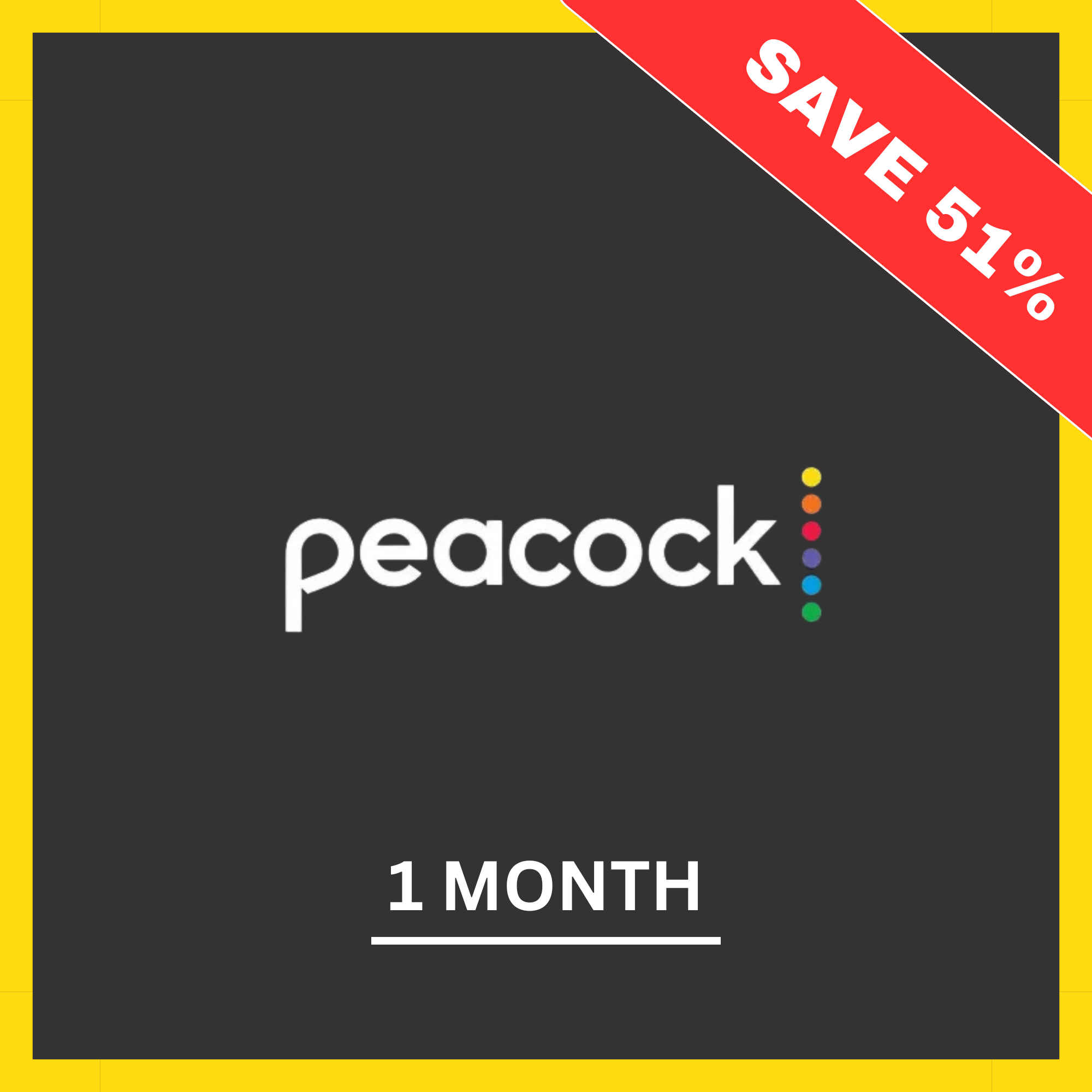 Peacock TV Premium (1 month)