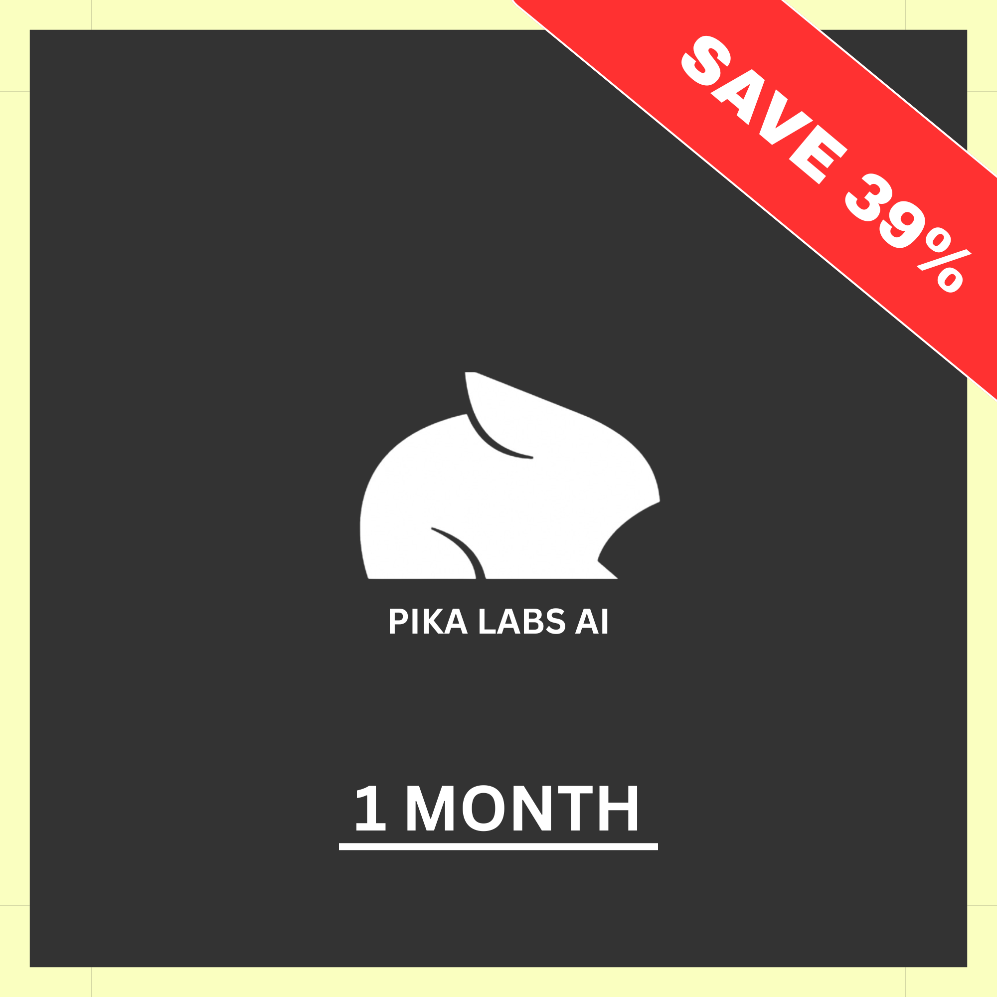 (1 mois) Pika Labs