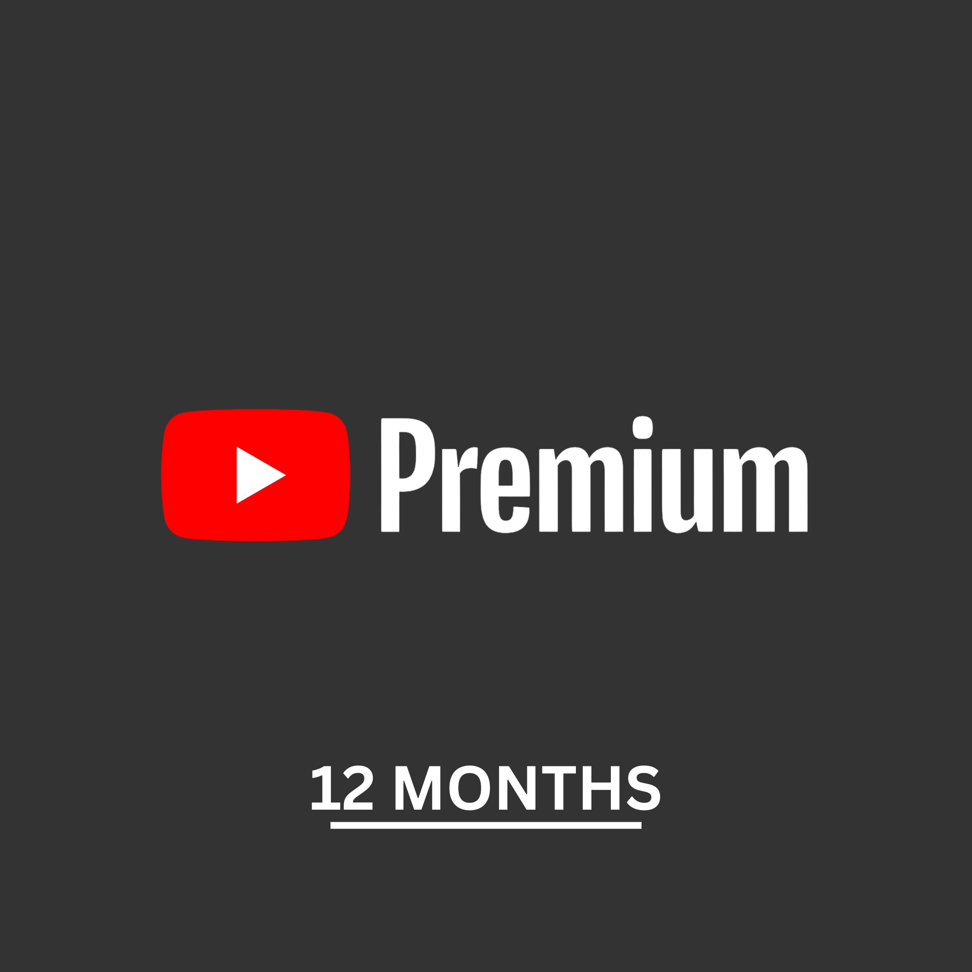 (12 months) YouTube Premium